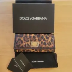 DOLCE&GABBANA レオパード柄 長財布