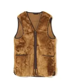 Barbour ブラウン フリースベスト - メルカリ
