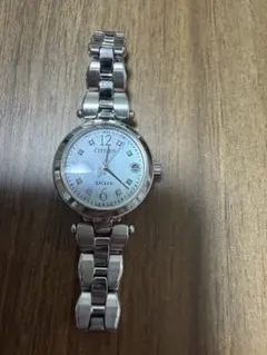 上品エクシード CITIZEN 8Pダイヤ白蝶貝 完動＆新品電池 - メルカリ