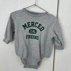 グレー　ロンパース 70cm