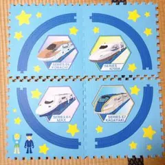 値下げ❤プラレール 鉄道テーマ パズルマット電車プレイマット新幹線線路