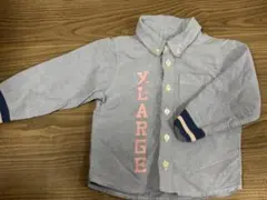 XLARGE エクストララージ ベビー キッズ 長袖デニムシャツ ブルー 90