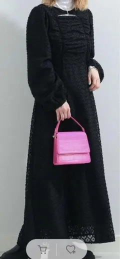 Ray BEAMS / ジャカード カットアウト ワンピース