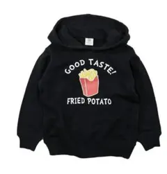 パーカー　トレーナー　スウェット　デビロック　150　キッズ　黒　トップス