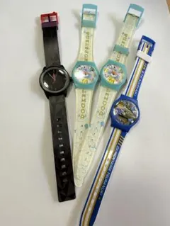 腕時計4本セット ポケモン2本 バクガン キッズウォッチ まとめ ジャンク D