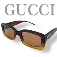 極美品 GUCCI サングラス ブラウン インターロッキングG - メルカリ