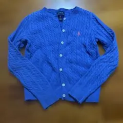 美品　Polo Ralph Lauren 青 カーディガン S/P (7)