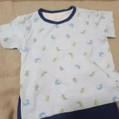【1回着用】恐竜プリントのパジャマセット　110cm