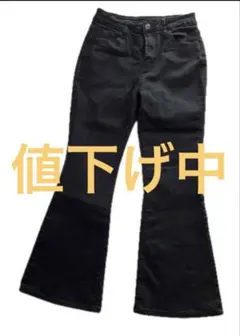 ブラックブーツカットデニム　Mサイズ