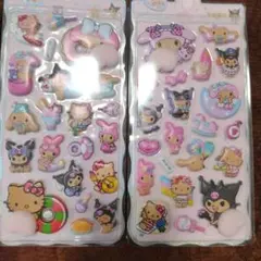 日焼けハローキティ キャラクター桃尻シール 4シートセット