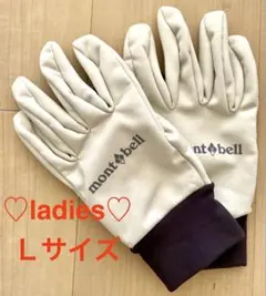 モンベル ウインドストッパートレッキンググローブ Women’s サイズＬ