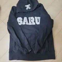 11/14値下げしました❕SARU スカルデザイン パーカー 黒 Lサイズ