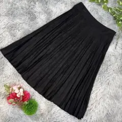 ✨AULA DORÉ ✨サイズ38(M) 黒 スエード風 フレアスカート