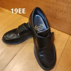 ■KID CORE■ 黒 本革 フォーマルシューズ 19EE 卒園 入学