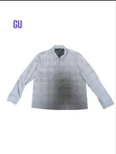GU チェック柄 長袖ジャケット グレー　最終値下げです!