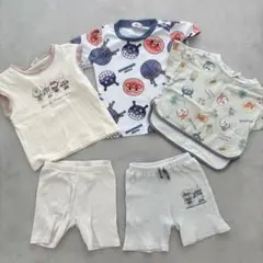 アンパンマン 男の子 80 90 95 保育園着 まとめ売り 半袖 ズボン