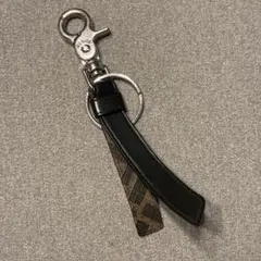 FENDI レザー キーホルダー ブラック ブラウン