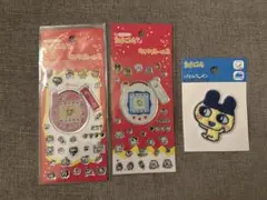 たまごっちキラキラシール2種　パイルワッペン