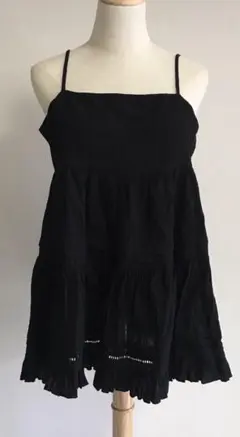 wcloset ブラック　キャミワンピ　ミニ丈のサムネイル