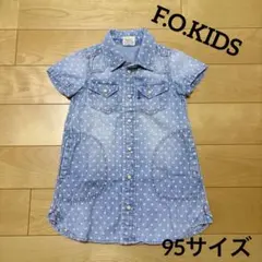 95サイズ【F.O.KIDS】デニムワンピース◆f004のサムネイル