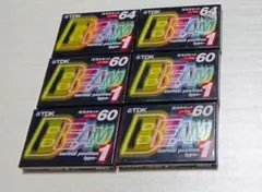 TDK BEAM 1 光るカセットテープ　ノーマルポジション ６本セット