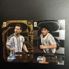 リオネル・メッシ ディエゴ・マラドーナ ワールドカップ カード アルゼンチン