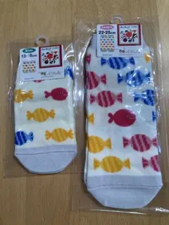 親子お揃いソックス22-25cm 13-18cm