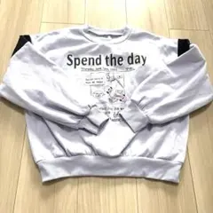 Spend the day ライトパープルトレーナー美品のサムネイル