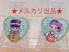 キ*ト様 【ゴールデンカムイ】 れとぽぷ ハート型缶バッジ 2点セット 月島基