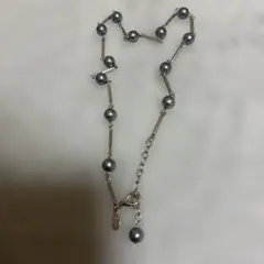 ヴィンテージのブランド グレー パール ネックレス