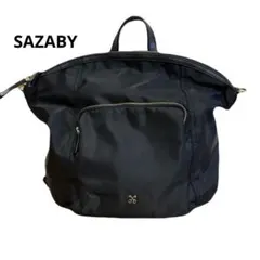 【美品】SAZABY　2WAYリュックショルダーバッグ　ブラック