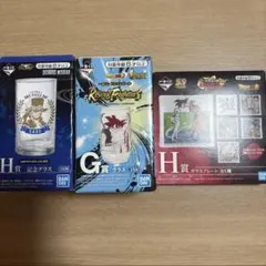 一番くじ ワンピース サボ　ドラゴンボール 悟空　グラス プレート 3点セットのサムネイル