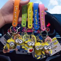 5個セット❣️Minions ミニオンズ キーホルダー ストラップ