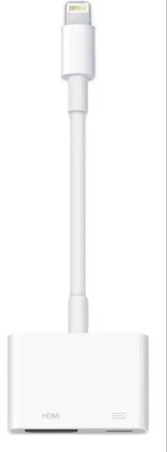 Lightning to HDMI 変換アダプタ ホワイト