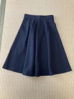 NOLLEY'S ネイビー フレアスカート ひざ丈