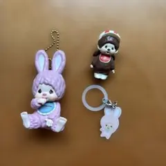 【ガチャ】モンチッチ チムたん キーチェーン　めじるしアクセサリー　フィギュア