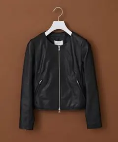 STUDIOUS ステュディオス モイストラムシングルライダースジャケット