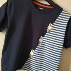 graniph グラニフ ミッフィー Tシャツ ネイビー ボーダー柄Mのサムネイル
