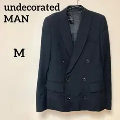 undecorated MAN ウール100% ダブルジャケット 黒のサムネイル