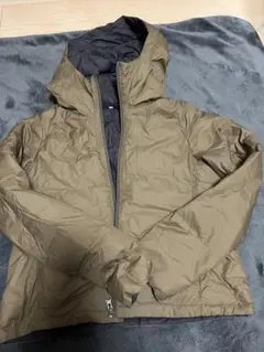 無印良品　ポケッタブル婦人カーキ ジャケット フード付き