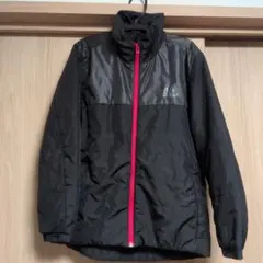 【アディダス 150cm】軽量ジャケット 黒/赤