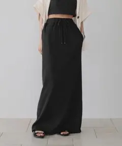 LOWRYS FARM カットリブ タイトスカート FREE