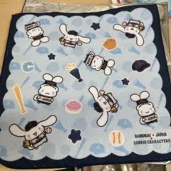 タイトーくじ サンリオ 侍ジャパン E賞 ハンドタオル シナモロール
