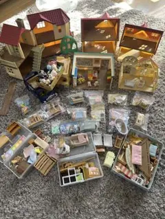 シルバニアファミリー 超大量　破格　家具・人形セット