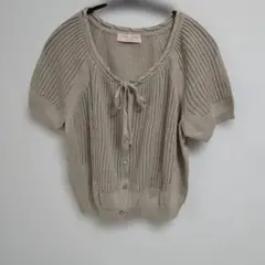 新品未着用　ローラアシュレイコレクション　レース編みカーディガン　ボレロ　M