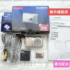OLYMPUS μ‐7040 コンパクトデジカメ シルバー 動作確認済 訳あり品