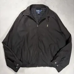 L ブラック 90s Ralph Laurenラルフローレン スウィングトップ