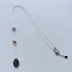 ハンドメイドネックレス　y2k 星と月ペンダント 紐ネックレス