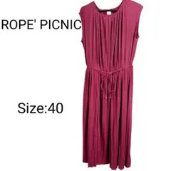 ROPE' PICNIC　ロペピクニック　ノースリーブワンピース　40　ゆったり