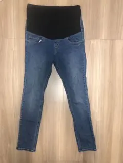 無印良品 マタニティパンツ マタニティデニム スキニーパンツ M